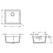 Кухонная мойка Stonegrey 50