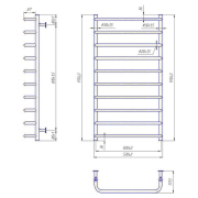 Рушникосушка Inox Стандарт 97x53/50