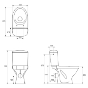 Унітаз Eko 2 Simple On з сидінням