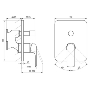 Верхня частина змішувача Flat