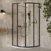 Душевая штора XPSC 4-100 Transparent+черный