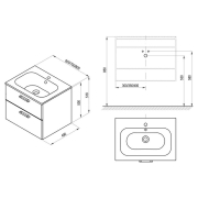 Шафка під раковину SD Chrome II 60