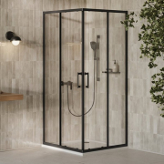 Душевая штора XPSRV2-100 Transparent+черный