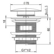 Донний клапан Click-Clack Freestyle