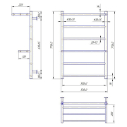Полотенцесушитель Inox Анкона 77x53/50