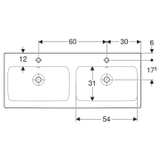 Раковина iCon 120 подвійна