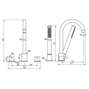 Змішувач Scandinavian Pure з душовим комплектом