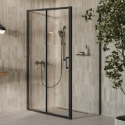 Душова стінка XPSPS-90 Transparent+чорний