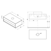 Шафка під раковину SD Step 100
