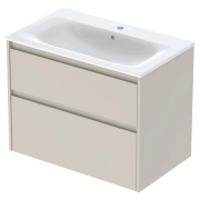 Тумба и раковина Selnova Square 80 Slim Rim