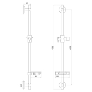 Душова штанга DS-1106-CR